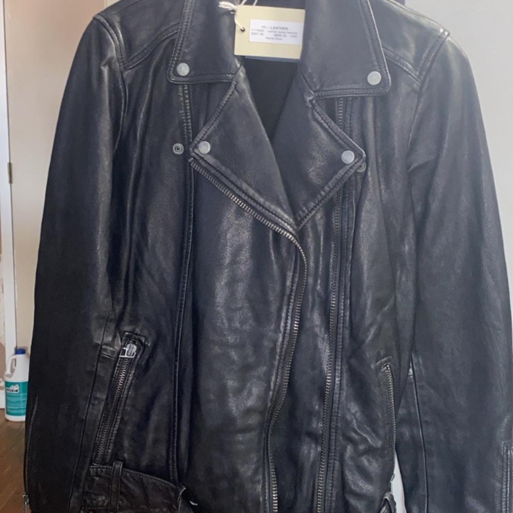 Liebeskind Oversized Leather Biker Jacket